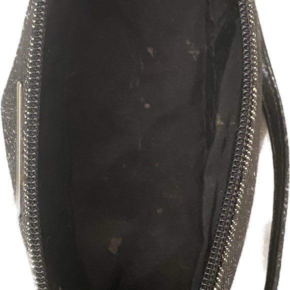 Authentic Vintage GUCCI Logos GG Pattern Canvas/Leather Boat Pochette Black - Picture 14 of 15